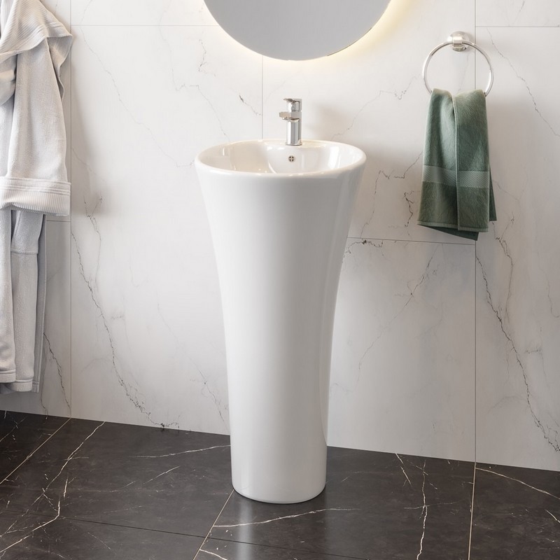 Изображение товара Раковина моноблок Ceruttispa ADELINA CT7274 белый глянец 45.5 см