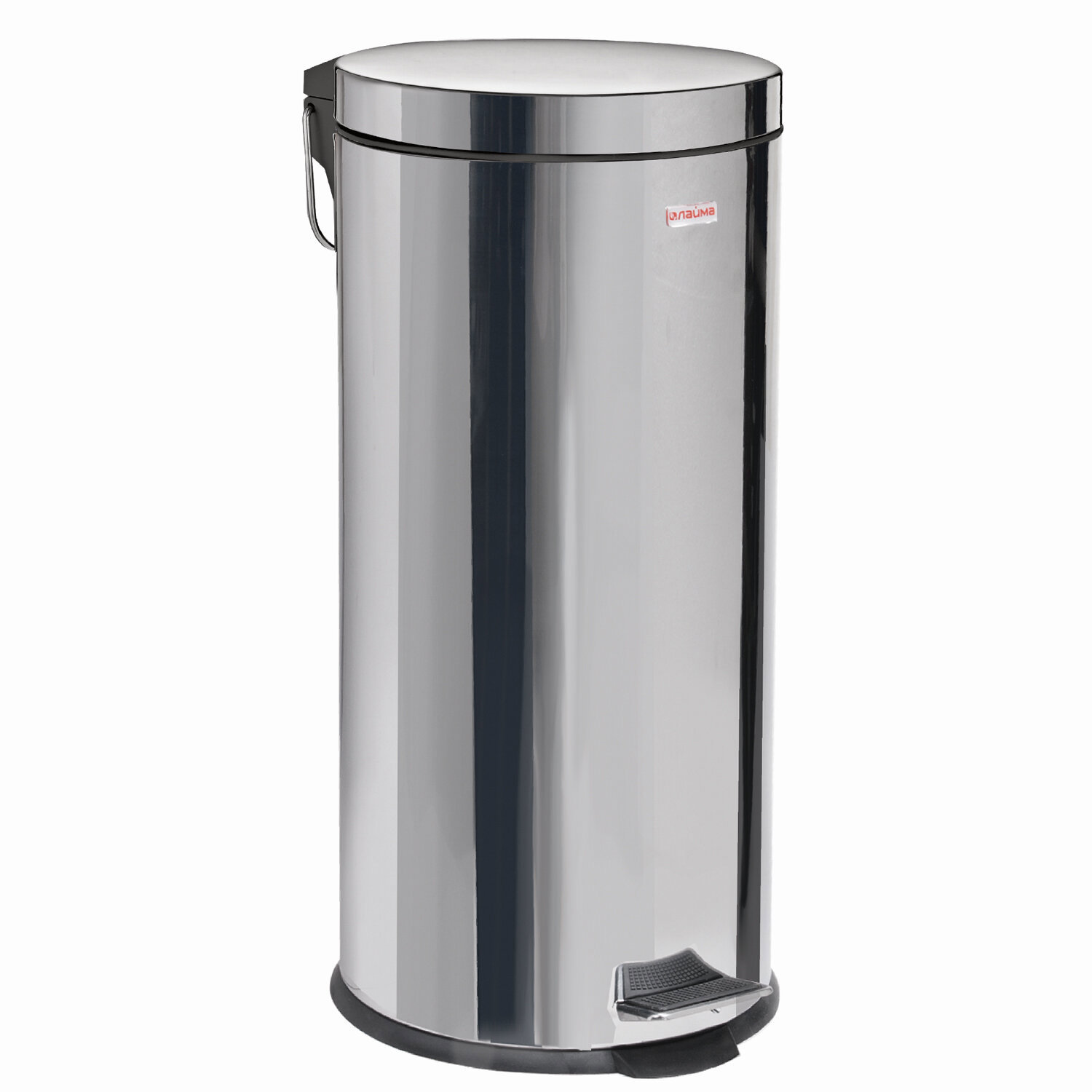 Изображение товара Мусорное ведро 30 л Лайма нержавеющая сталь цвет серебристый