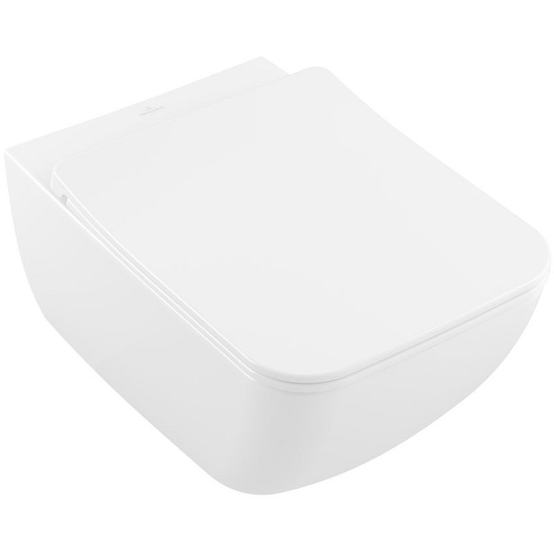Изображение товара Унитаз подвесной Villeroy & boch 00229253 безободковый с сиденьем микролифт
