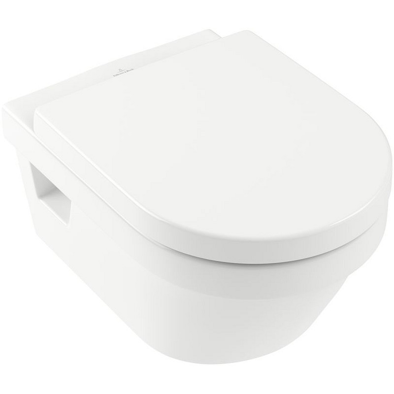 Изображение товара Подвесной унитаз Villeroy & Boch 5684 HR 01 безободковый с сиденьем микролифт