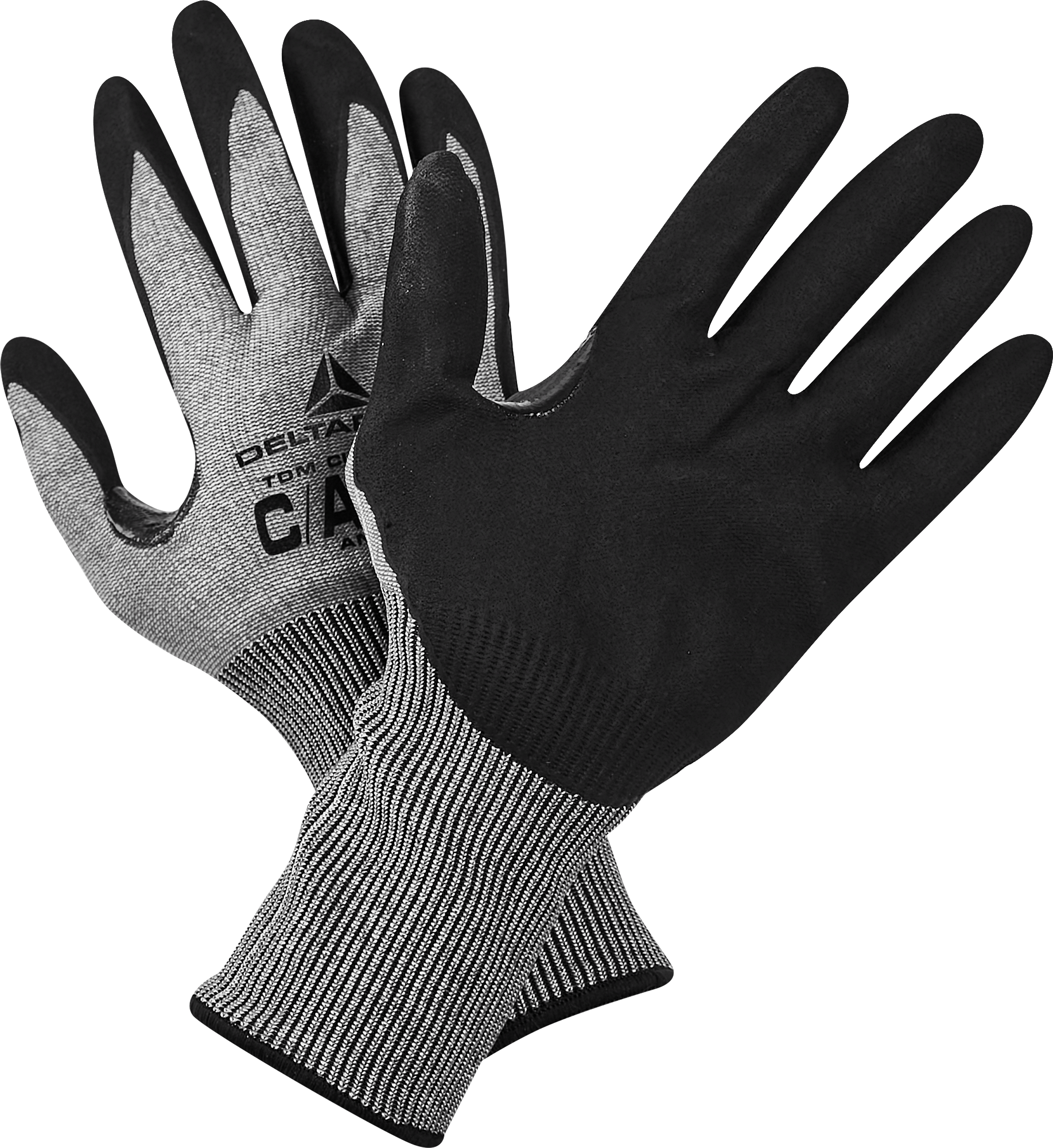 Изображение товара Перчатки с нитриловым покрытием Delta Plus VECUTC01GR09 размер 9 антипорезные