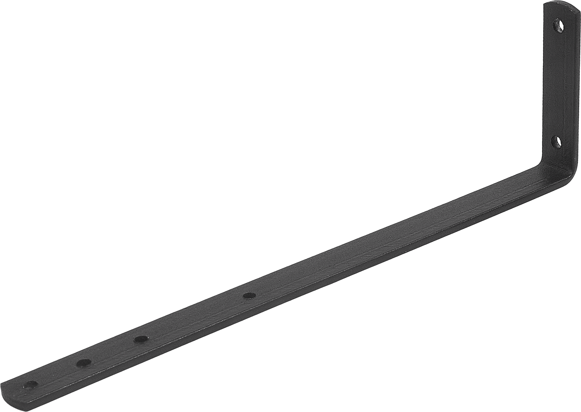 Кронштейн мебельный 4x20x80x280 мм цвет черный