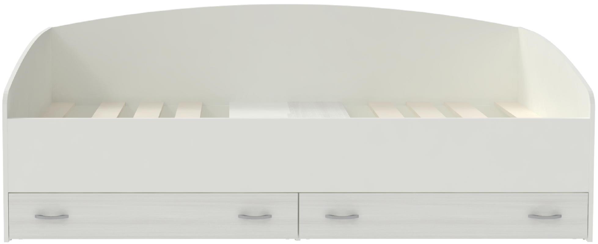 Изображение товара Кровать Кариви Кадет с выкатными ящиками 203.2x75x93.2 см белая