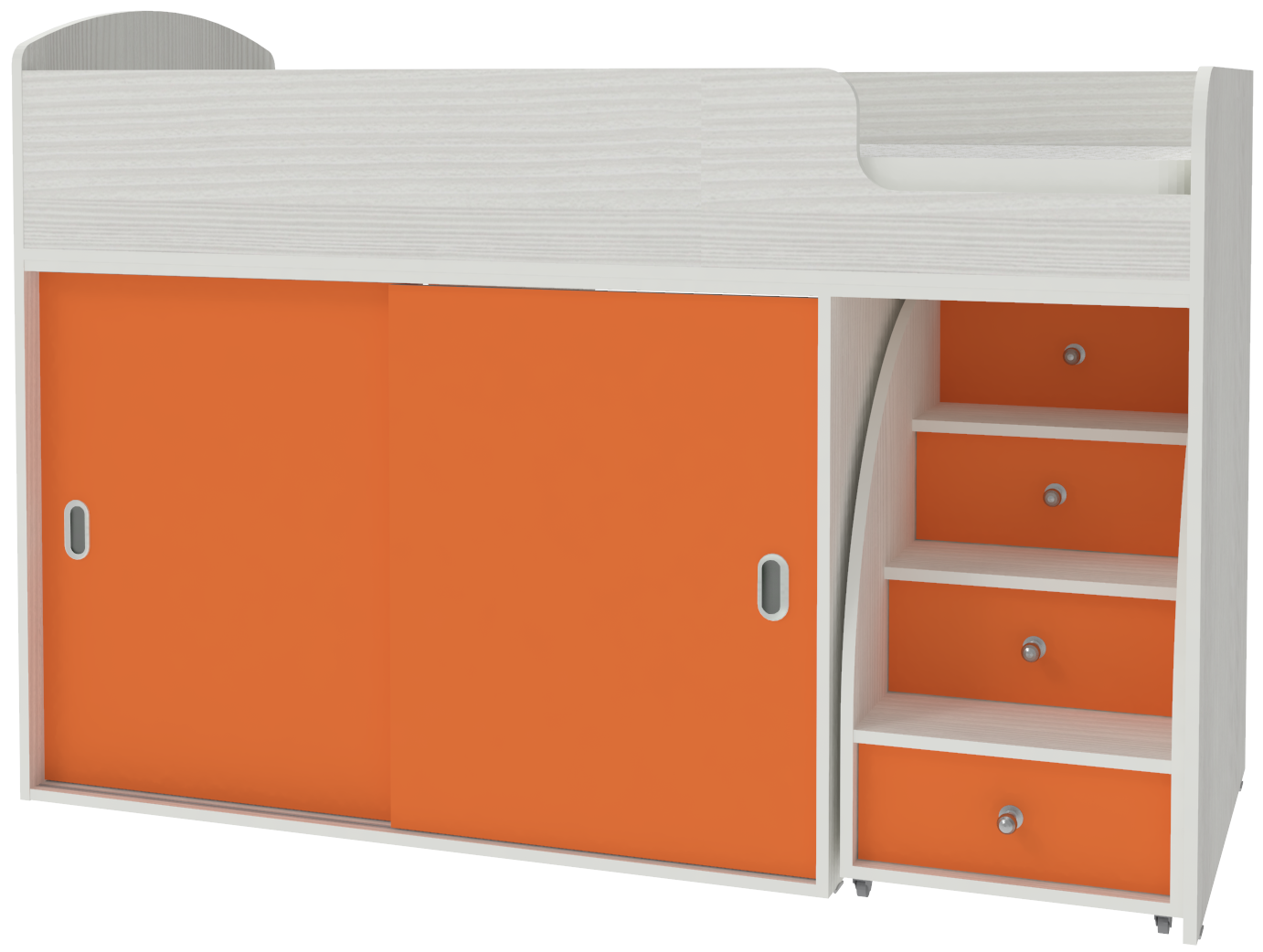 Изображение товара Кровать Кариви Малыш купе 00058-04-20-00 для детей 2-8 лет