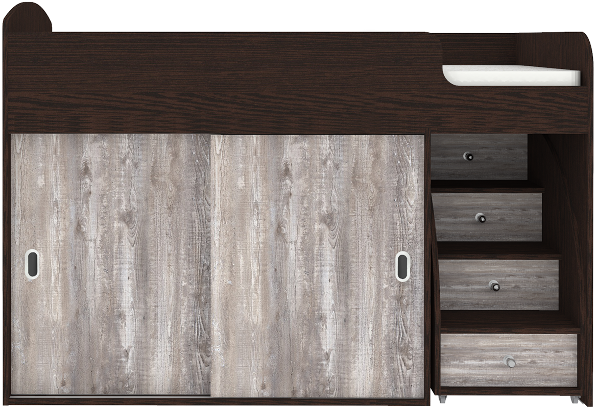 Изображение товара Детская кровать Кариви Малыш Купе 164x110 см без матраса, безопасная и стильная