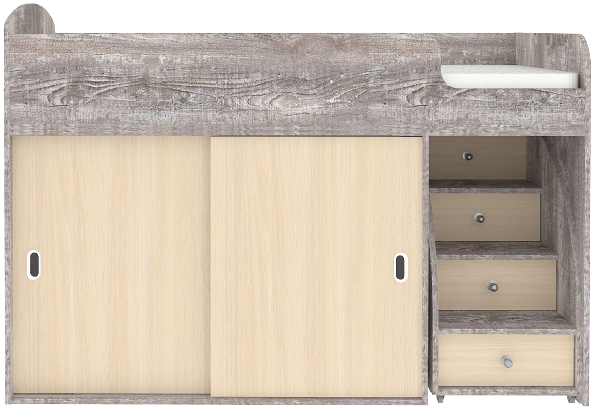 Изображение товара Детская кровать Кариви Малыш Купе 164x110 см для детей 2-8 лет