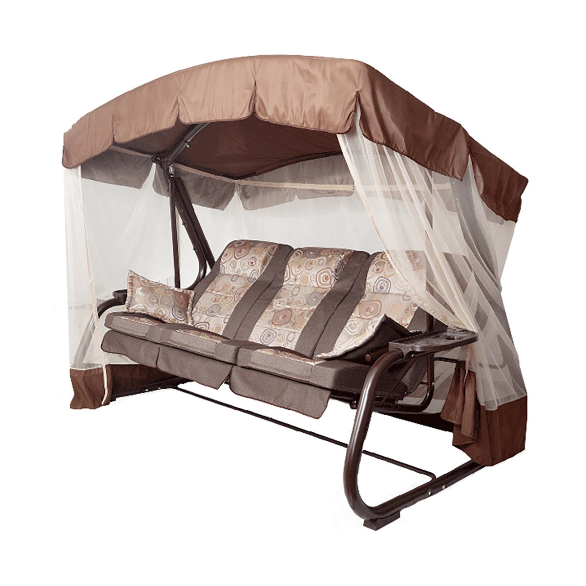 Изображение товара Качели садовые Olsa Палермо премиум 3 места разноцветные регулируемый наклон