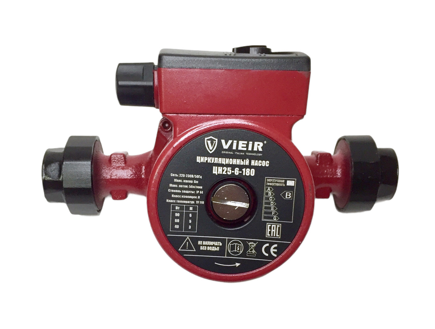 Изображение товара Циркуляционный насос 25-60 180мм (с гайками) Vieir арт. ЦН25-6-180