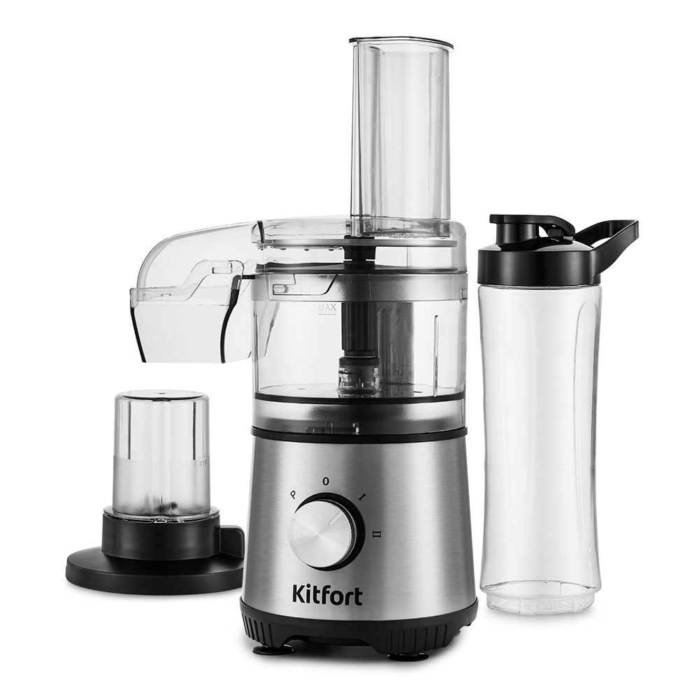 Изображение товара Кухонный комбайн Kitfort КТ-1386 мощностью 400 Вт со стеклянной бутылкой