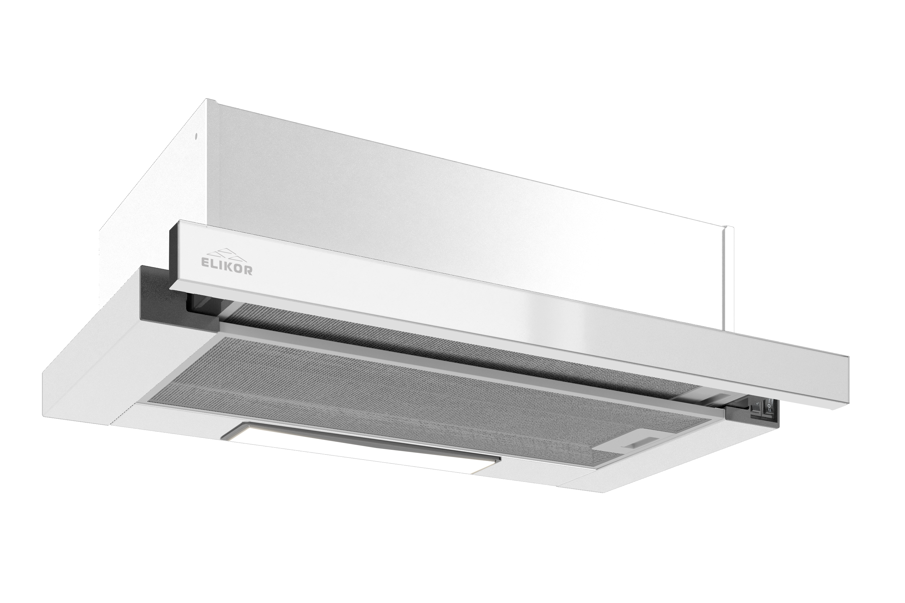 Изображение товара Встраиваемая вытяжка Elikor Интегра 60П-650-В2Л белая, 650 м³/ч, встроенная кухня