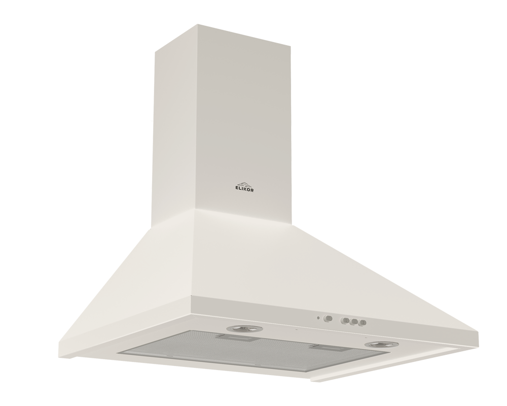 Изображение товара Наклонная вытяжка Elikor Вента 50П-650-К3Д 34 см цвет бежевый