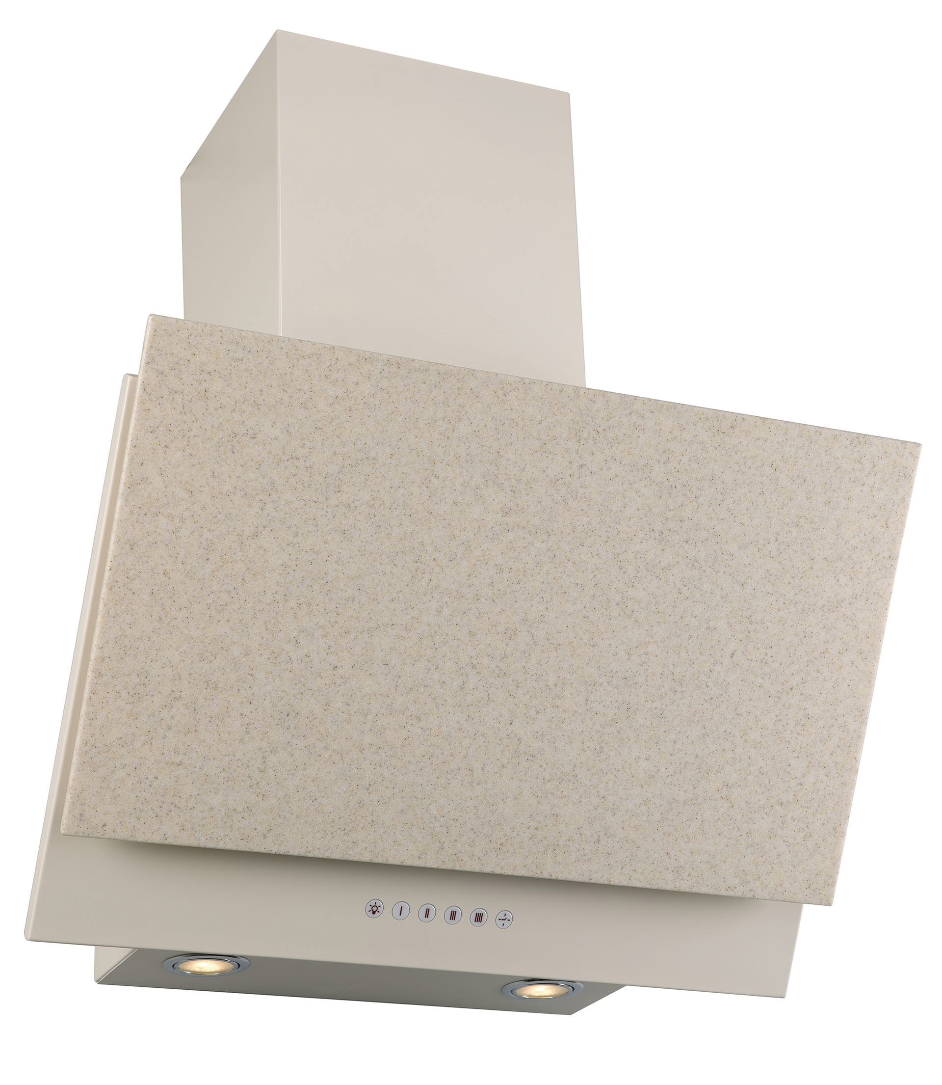 Изображение товара Наклонная вытяжка Elikor Рубин Stone S4 60П-700-Э4Д бежевый 59 см