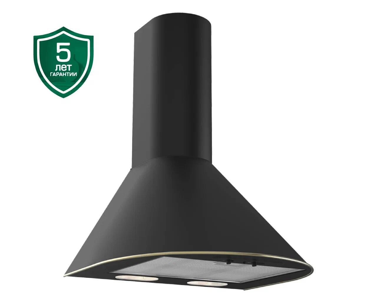 Изображение товара Купольная вытяжка Elikor Эпсилон 50П-430-П3Л 49.50 см цвет черный
