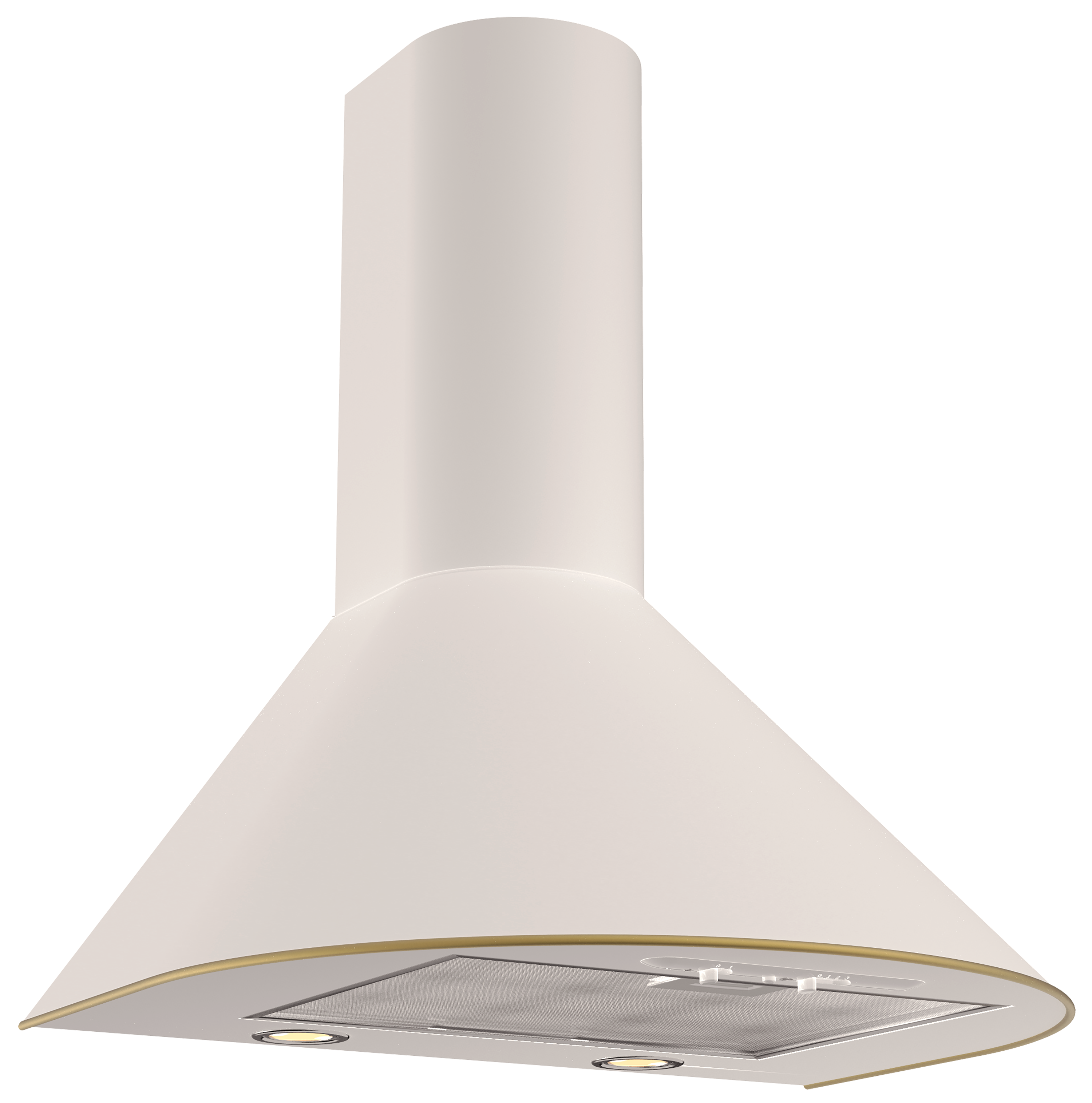Изображение товара Наклонная вытяжка Elikor Эпсилон 60П-430-П3Л 35 см цвет бежевый