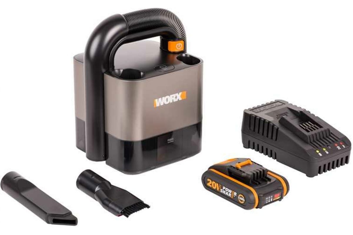 Изображение товара Пылесос садовый аккумуляторный Worx WX030 30 Вт с АКБ и ЗУ