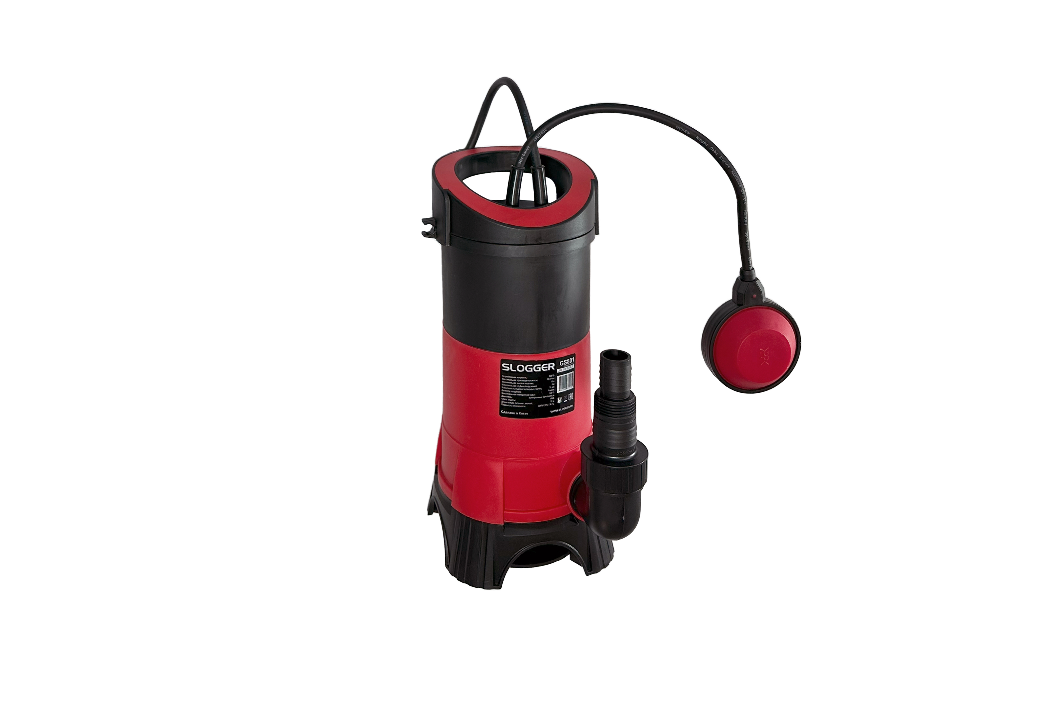 Изображение товара Насос погружной дренажный Slogger Gs801 чистая вода расход 14000 л/ч