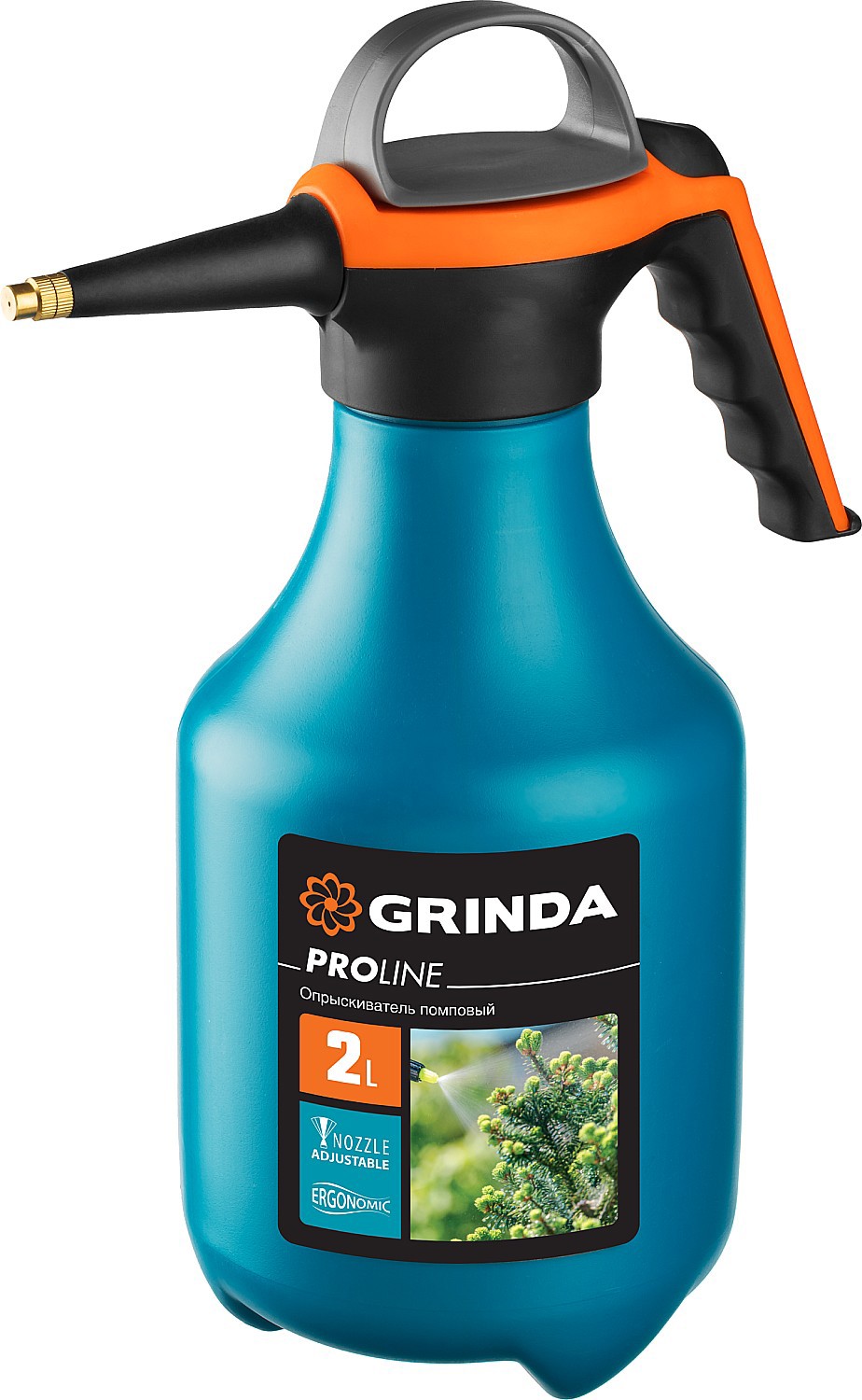 Изображение товара Опрыскиватель огород и фруктовый сад ручной Grinda 425052 2 л голубой