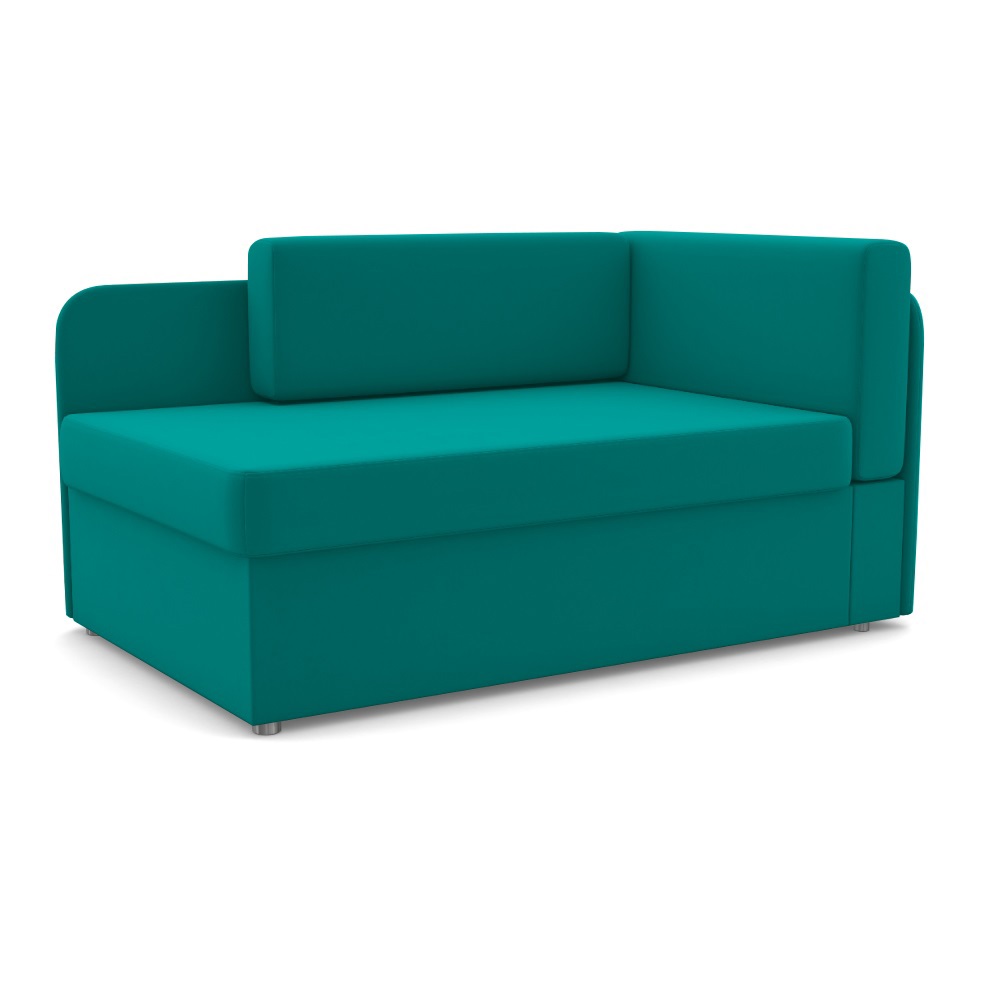 Изображение товара Диван Фокус Компакт 30446 изумрудный велюр 135x61x83 см