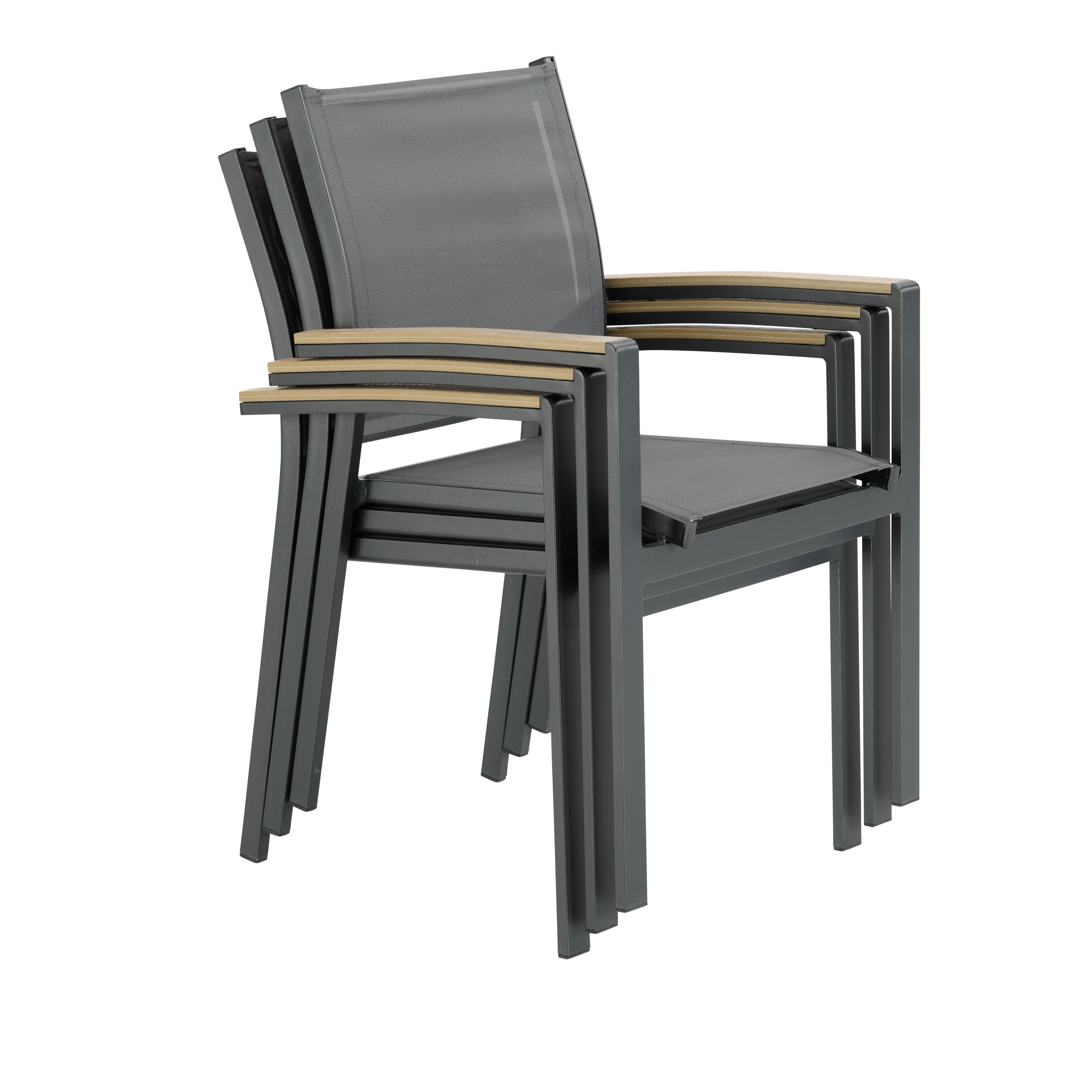 Изображение товара Кресло садовое Naterial Clara алюминий серый для отдыха на улице