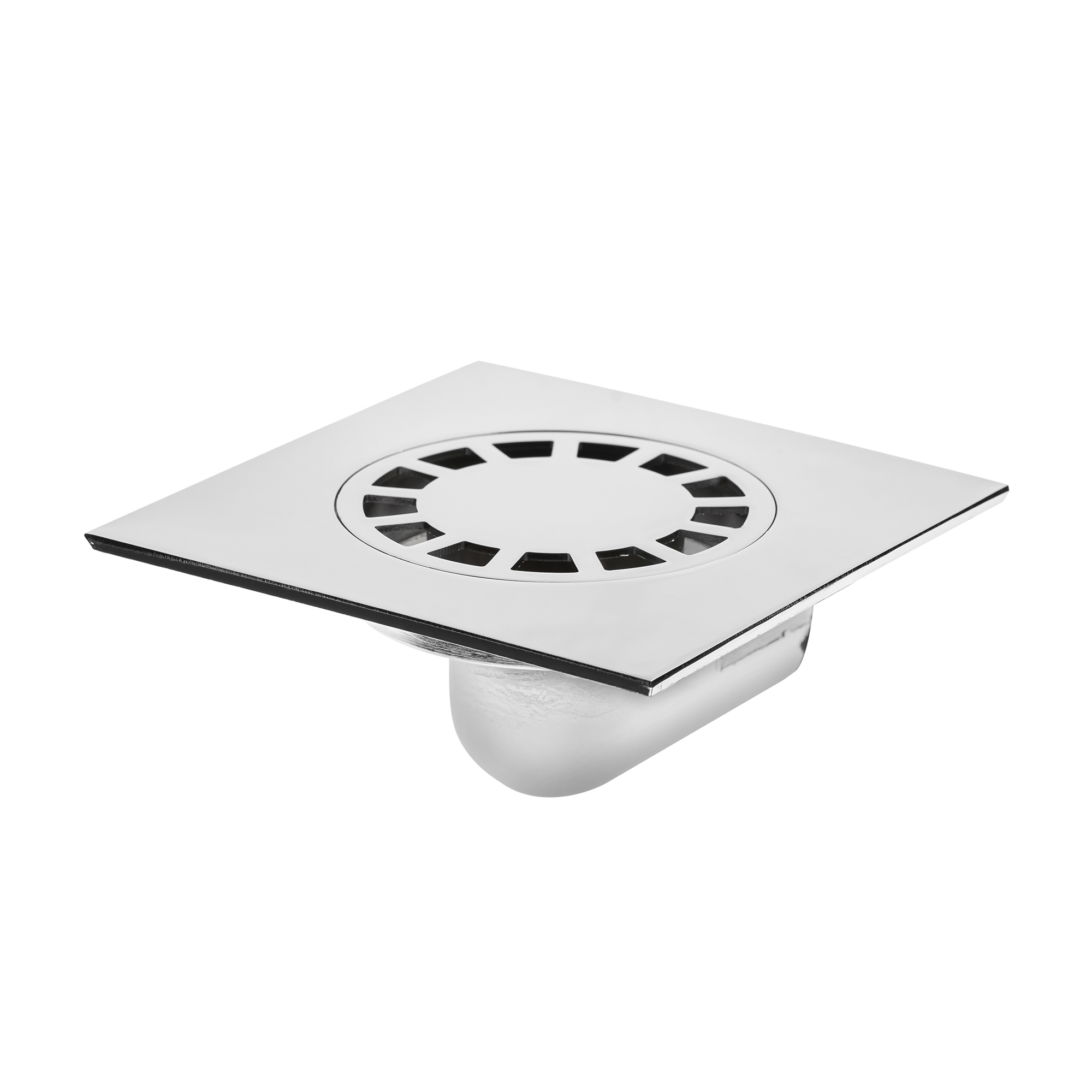 Изображение товара Душевой трап Ore D1550G универсальный цинк 150x150 мм с мокрым затвором