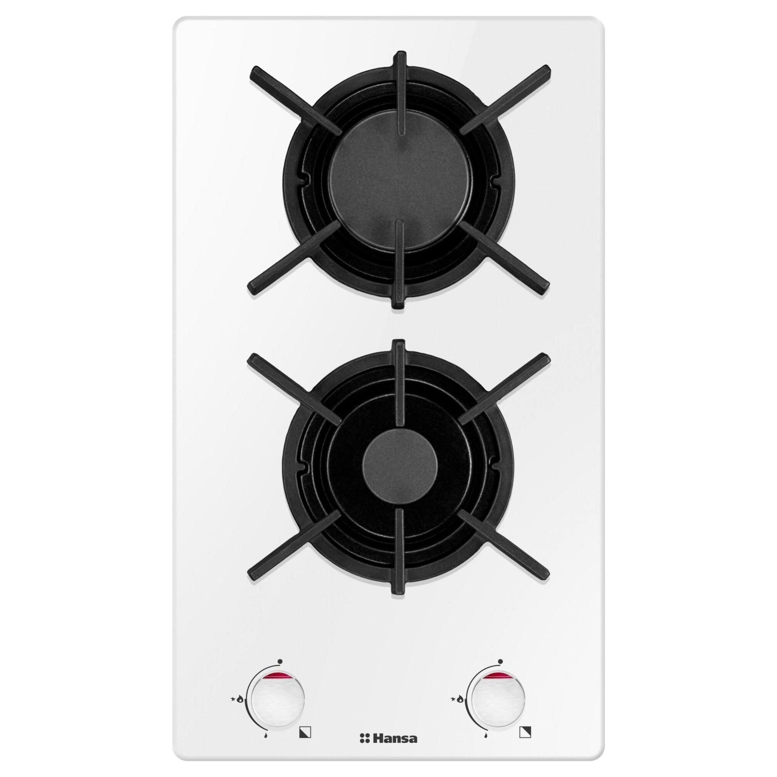 Изображение товара Газовая варочная панель Hansa BHKW310300 30 см 2 конфорки белая