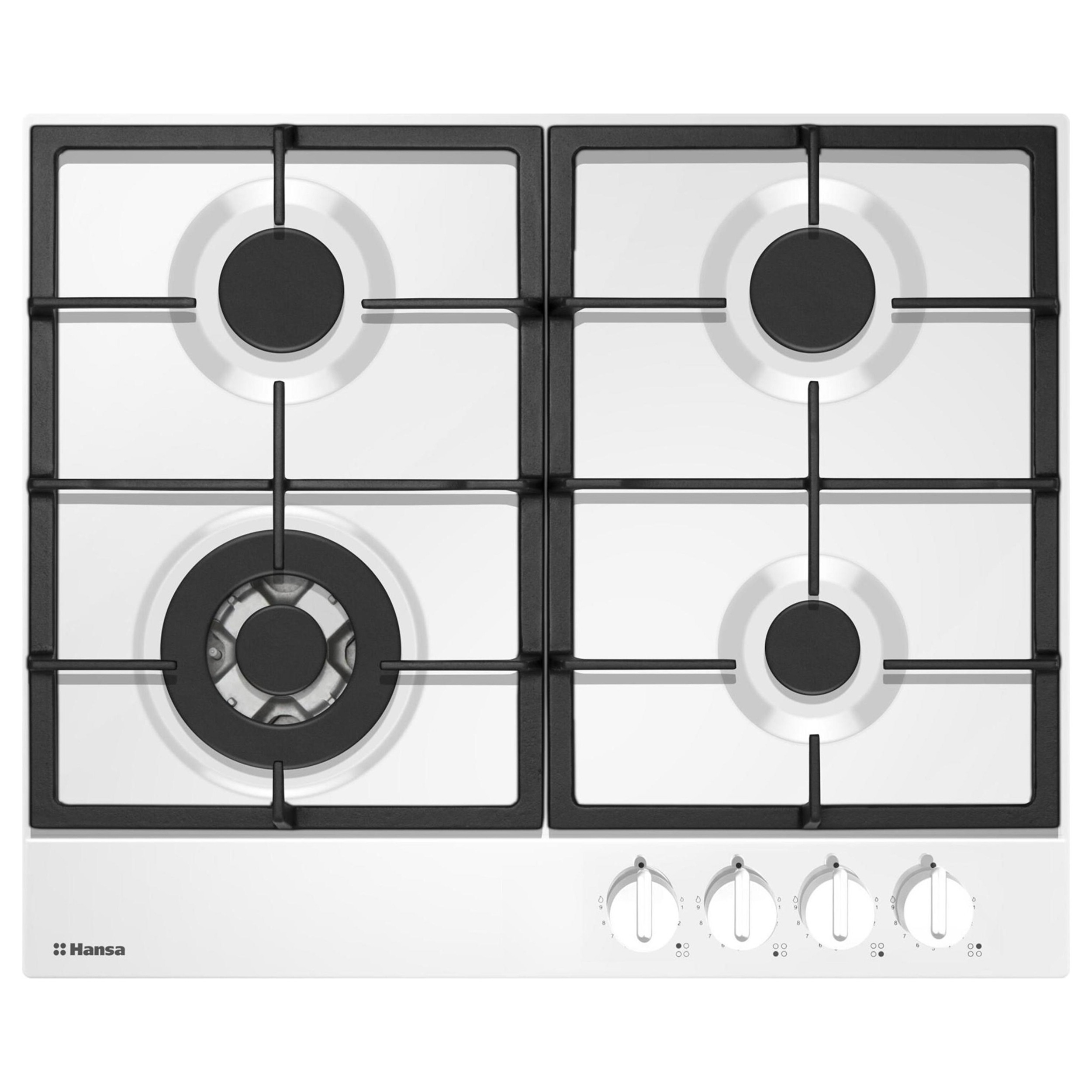 Изображение товара Газовая варочная панель Hansa BHGW651550 70 см 4 конфорки белая