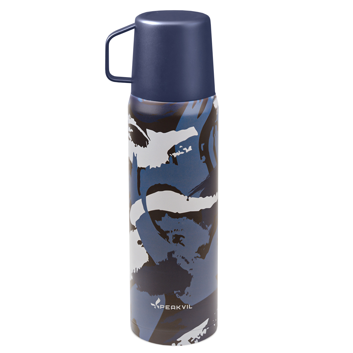 Изображение товара Термос 1000 мл Peakvil PE8163 металлическая колба цвет синий
