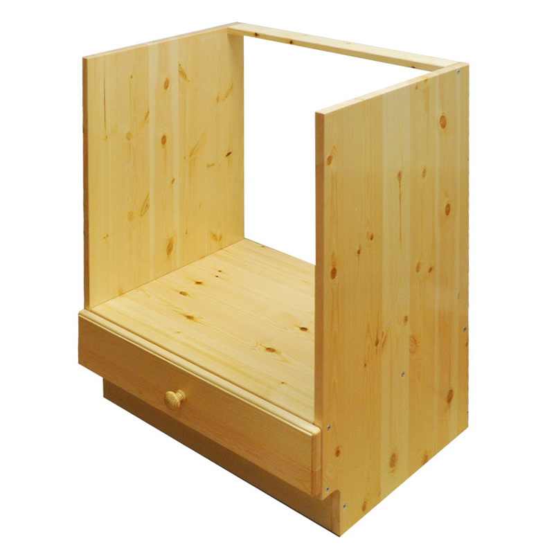 Изображение товара Напольный шкаф под духовку Весури из сосны 60x85x50 см с лаковой отделкой