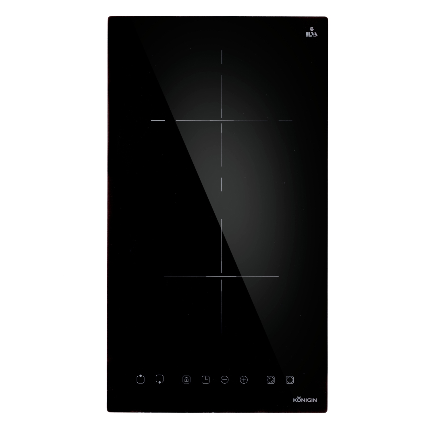 Изображение товара Электрическая варочная панель Konigin Draco C302 TBK 52 см 2 конфорки черная