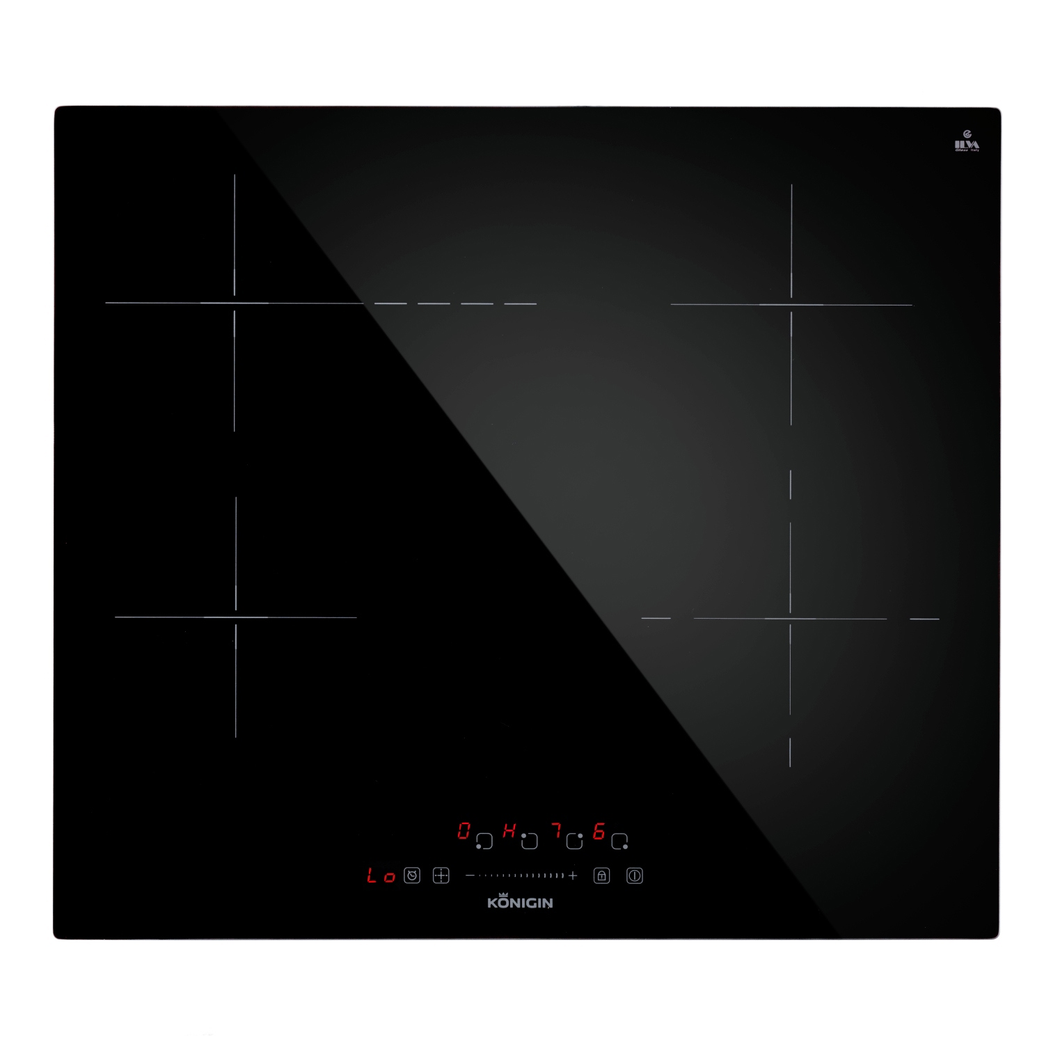 Изображение товара Электрическая варочная панель Konigin Draco C604 SBK 4 конфорки 52 см черный