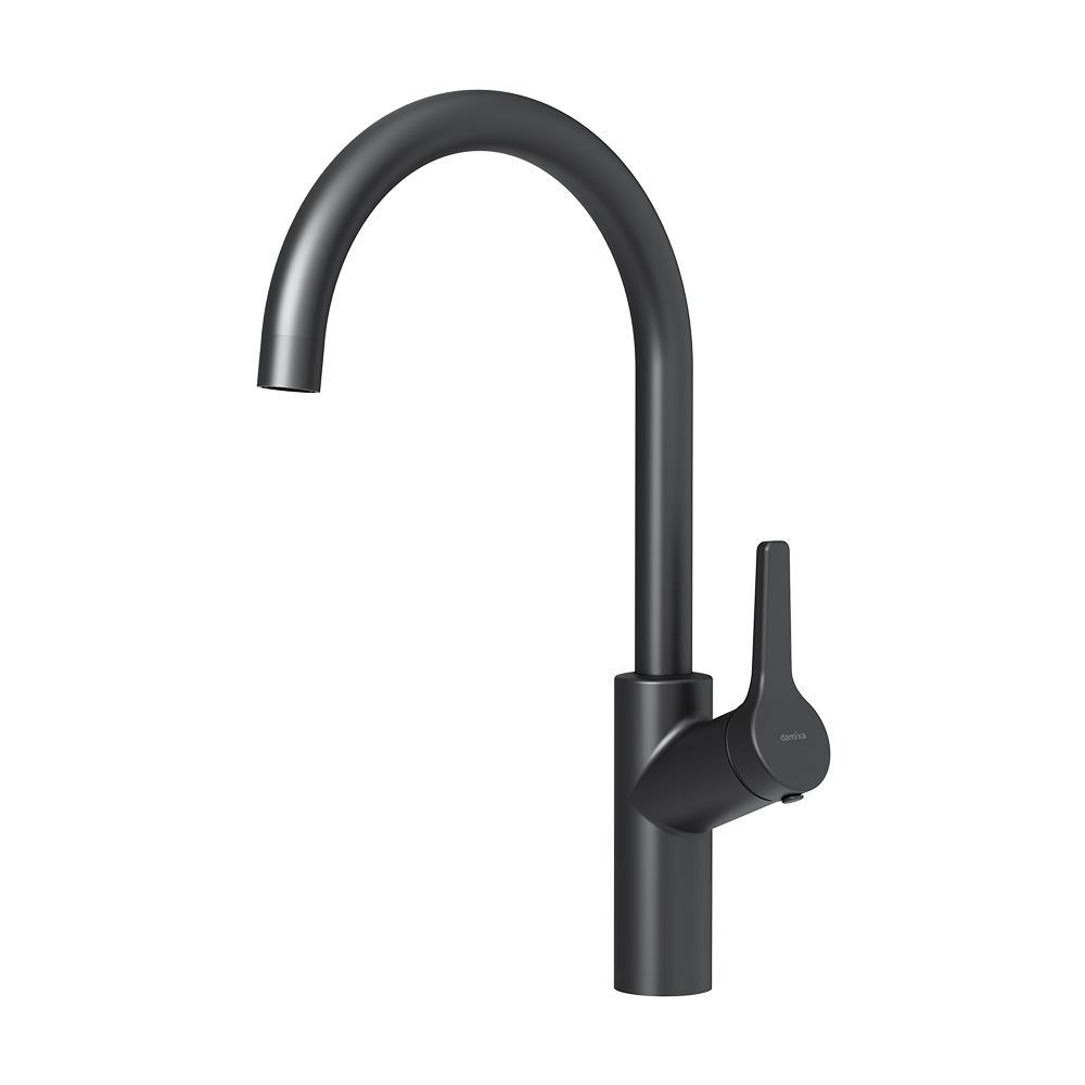 Изображение товара Смеситель для кухни однорычажный Damixa Venus DX3S10720300 излив 25 см цвет черный