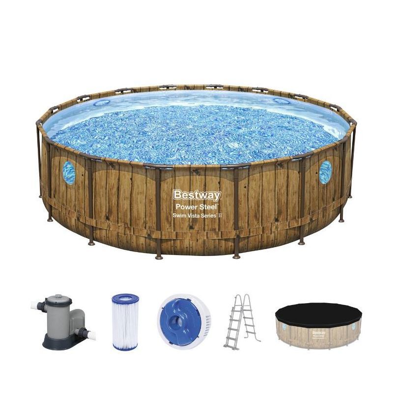 Изображение товара Каркасный бассейн Bestway 56725 bw 4.88 м x 1.22 м 19480 л