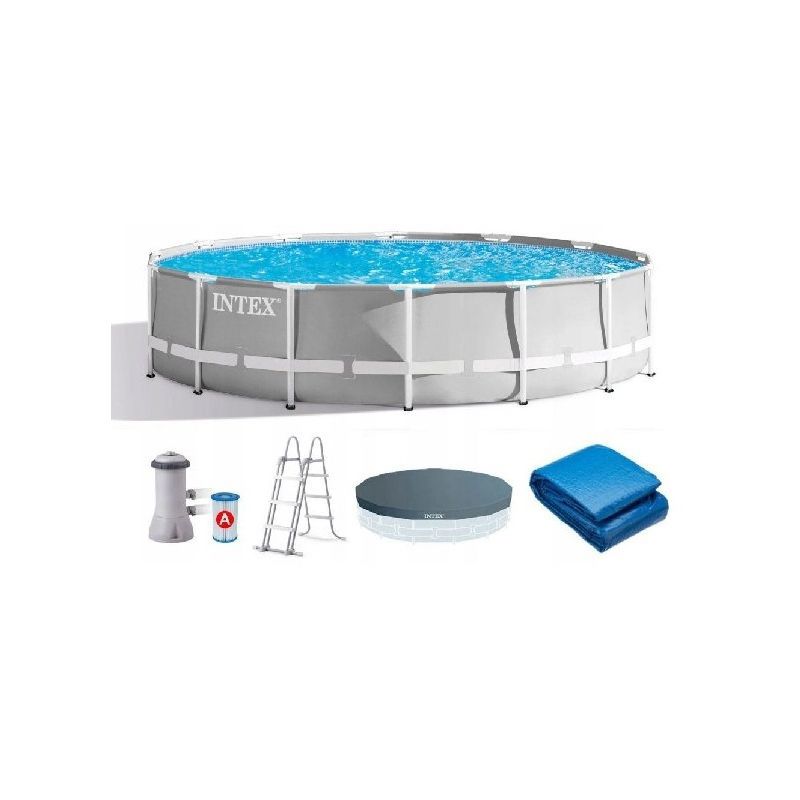 Изображение товара Каркасный бассейн Intex 26724 intex 4.57 м x 1.07 м 14614 л