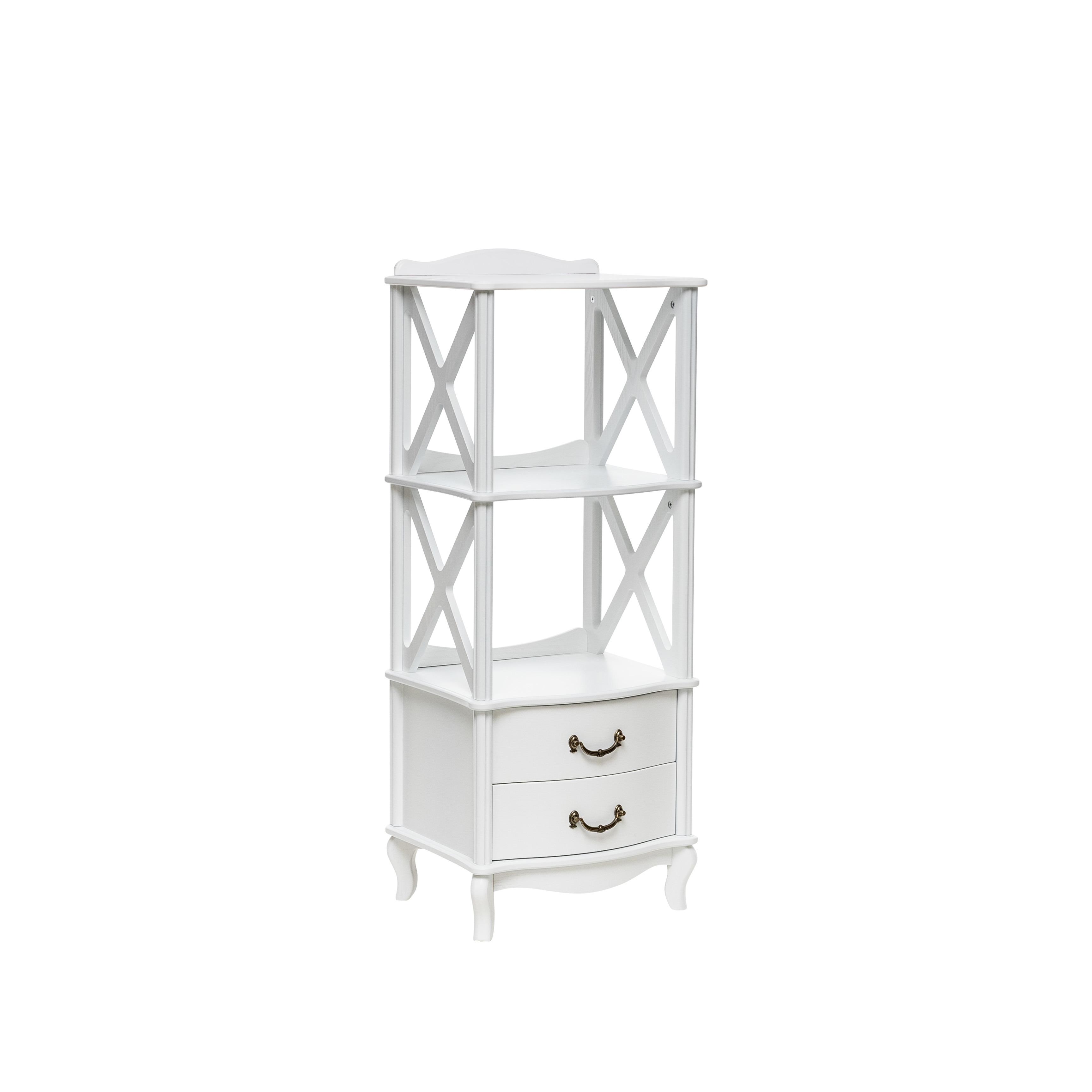 Изображение товара Этажерка с ящиками LESSET 125.5x40.5x50 см белая МДФ Россия