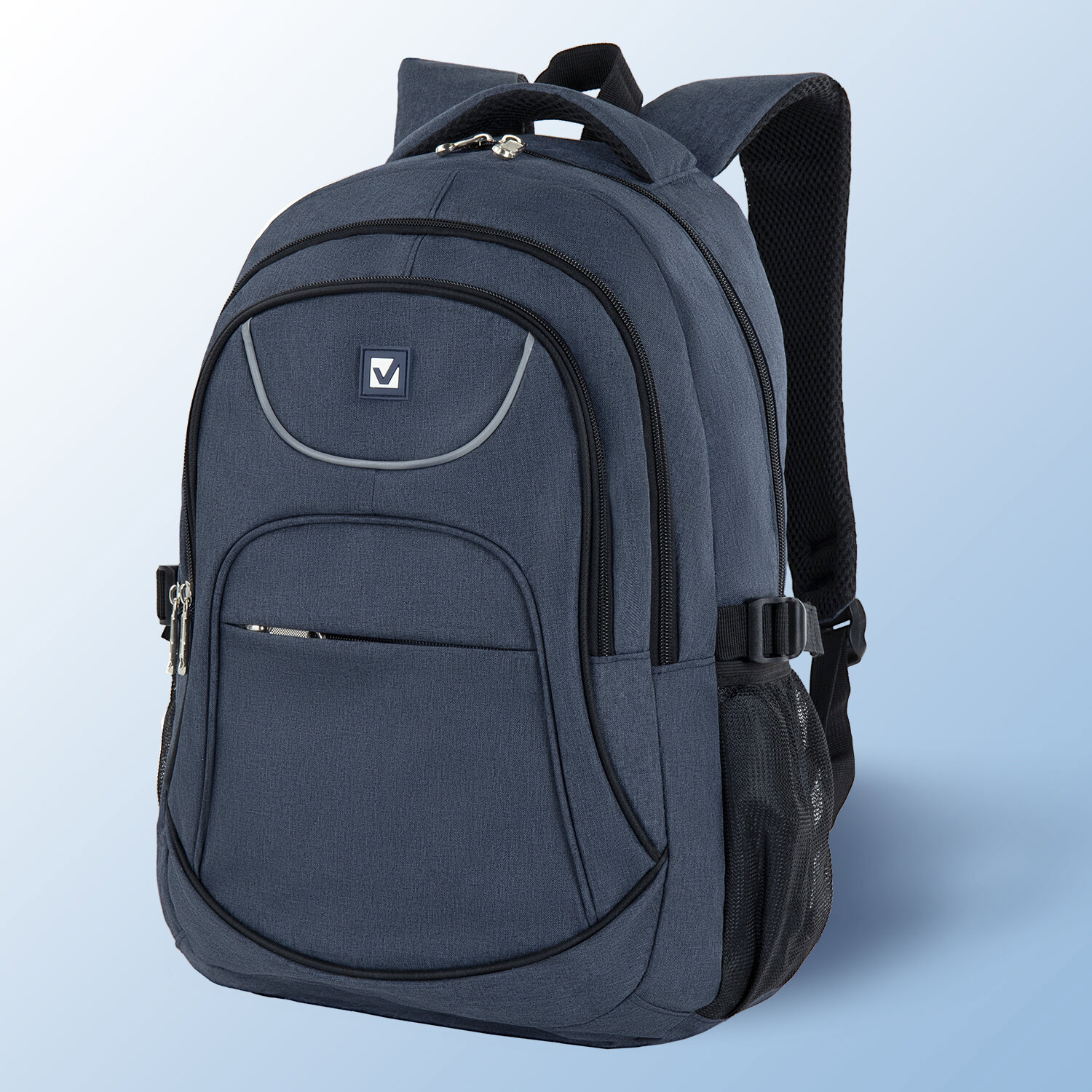 Изображение товара Рюкзак Brauberg High School 31x46x18 см полиэстер цвет синий