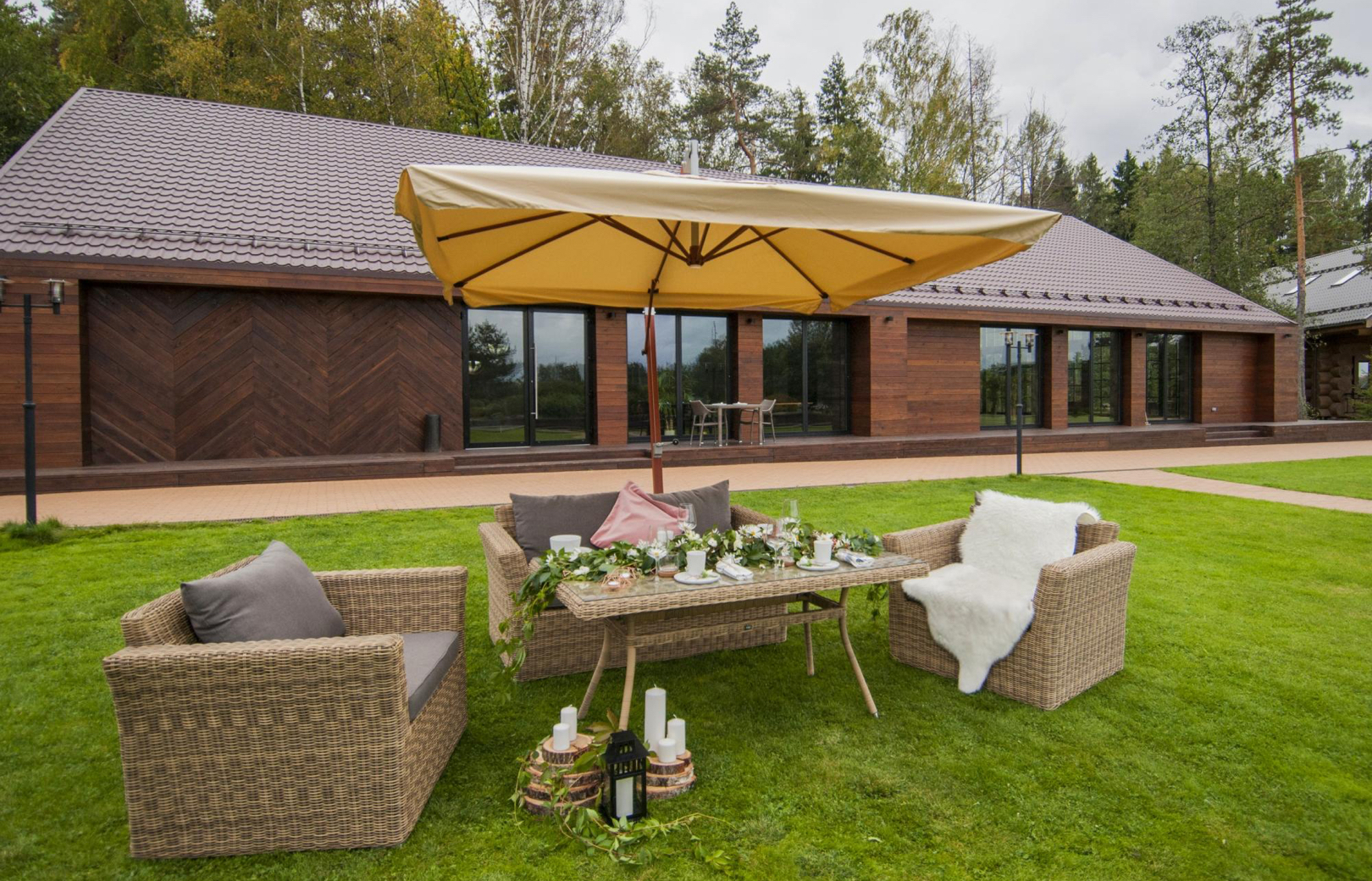 Изображение товара Садовая мебель для обеда 4SIS Аффогато - комплект на 4 персоны