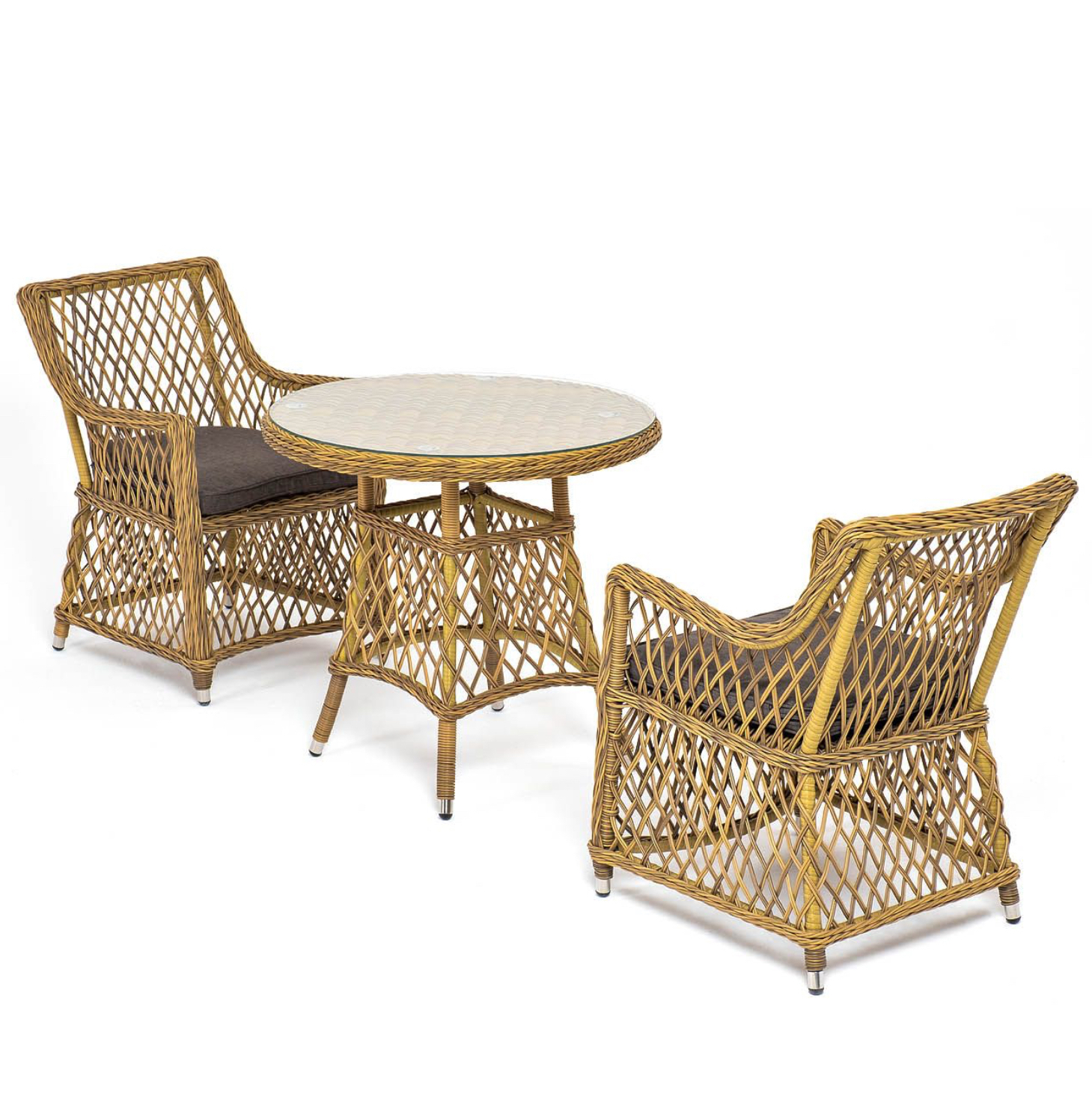 Изображение товара Комплект садовой мебели для обеда и отдыха 4SIS Эспрессо-80 L из искусственного ротанг