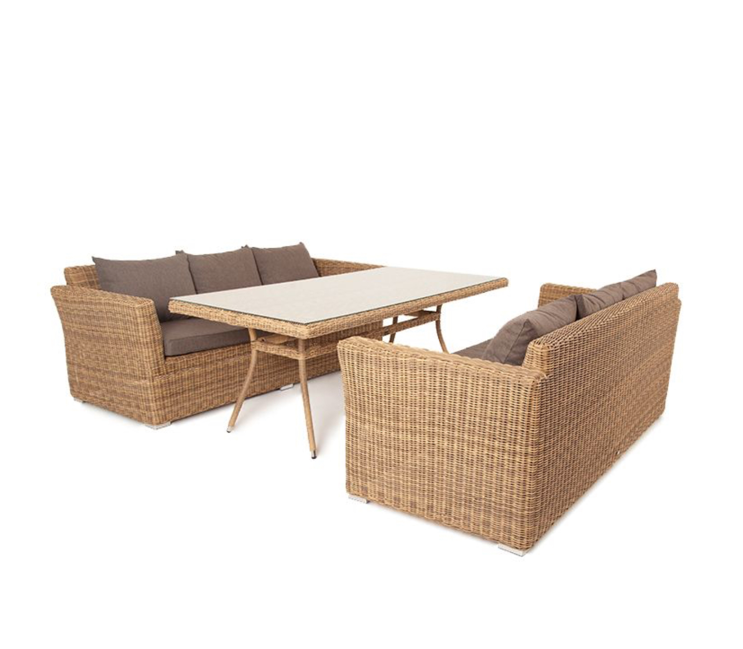 Изображение товара Садовая мебель для обеда 4SIS Мокко Дабл из искусственного ротанга