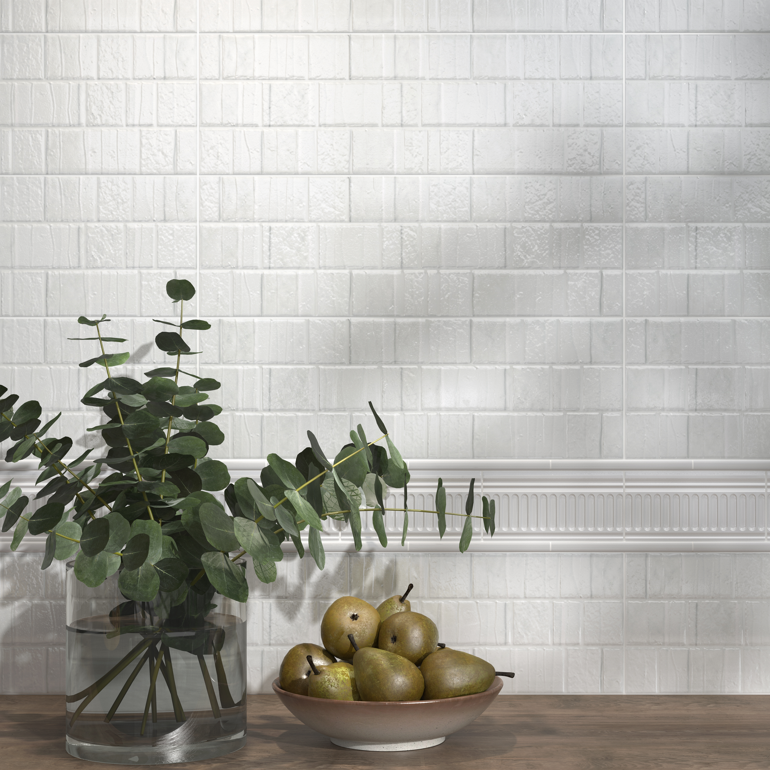 Изображение товара Настенная керамическая плитка Kerama Marazzi Сигма 20x60 см белый антик глянец