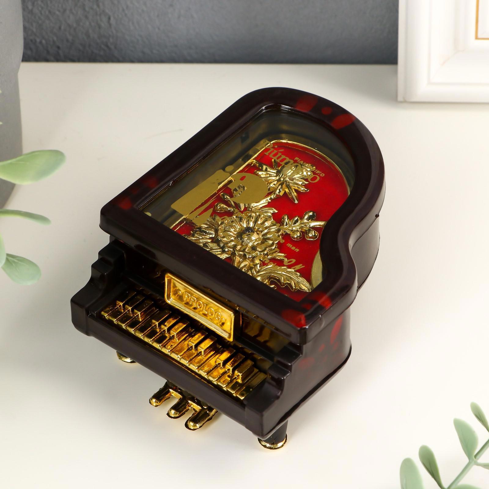 Изображение товара Шкатулка музыкальная "Рояль" 10x8x5.5 см