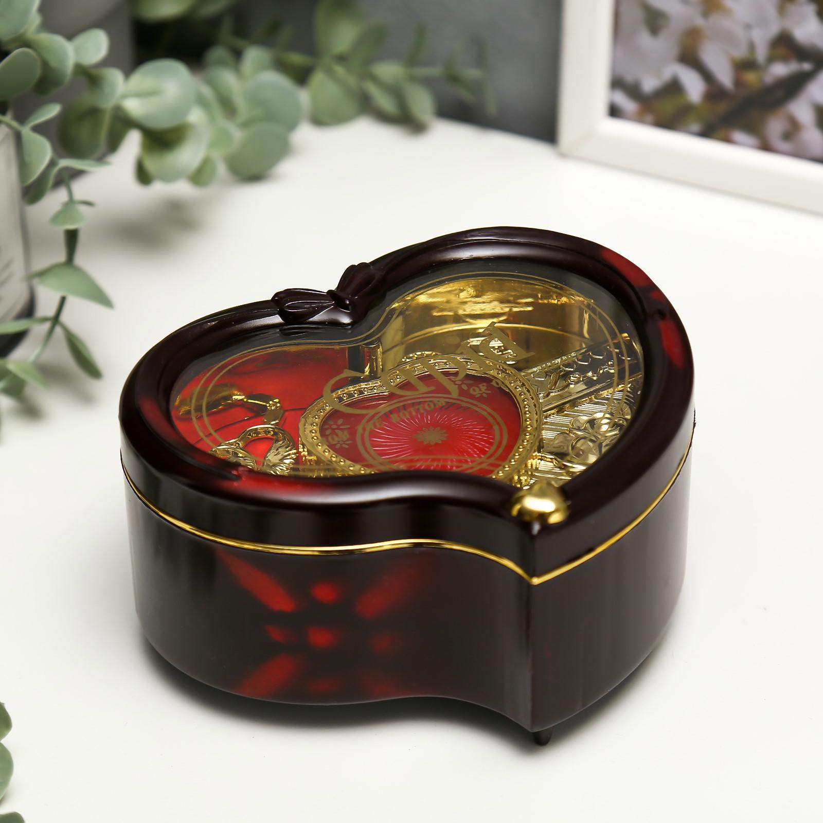 Изображение товара Шкатулка музыкальная "Сердце" 14x12 см