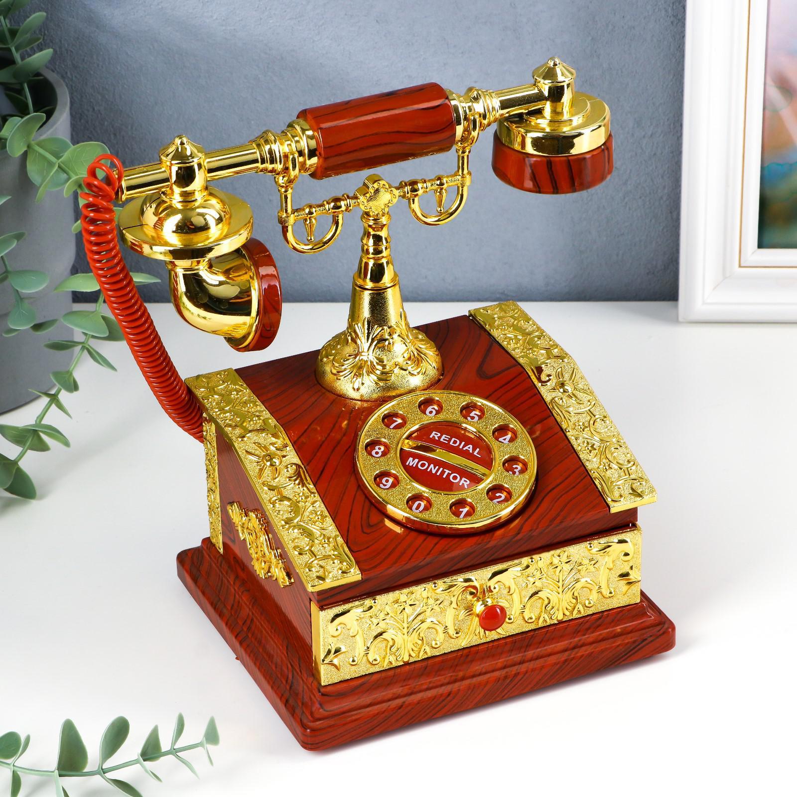 Изображение товара Шкатулка музыкальная "Ретротелефон" 13x14.5x21 см