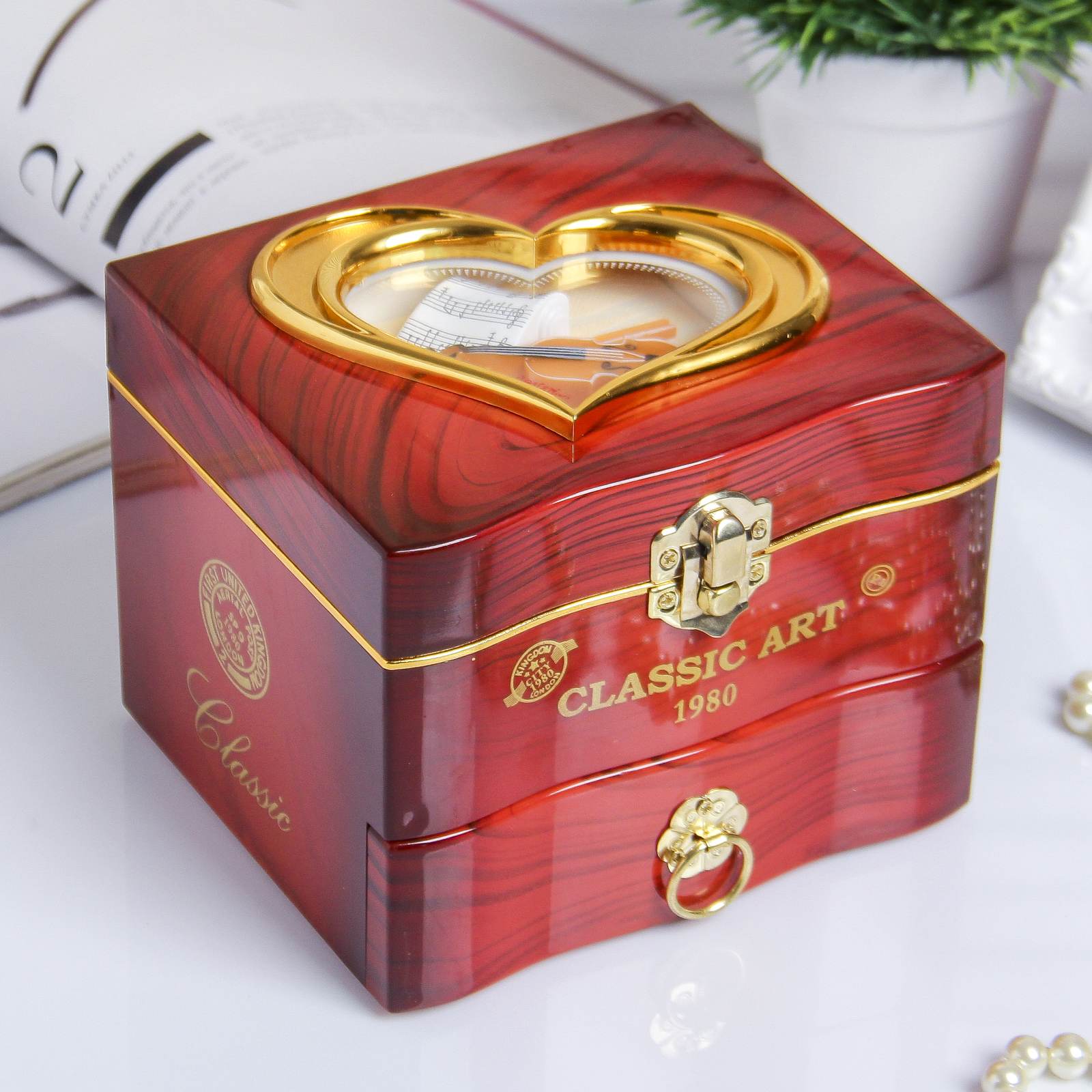 Изображение товара Шкатулка музыкальная "Комод" коричневый 11x13.3x11.5 см Изображение товара Шкатулка музыкальная "Комод" коричневый 11x13.3x11.5 см