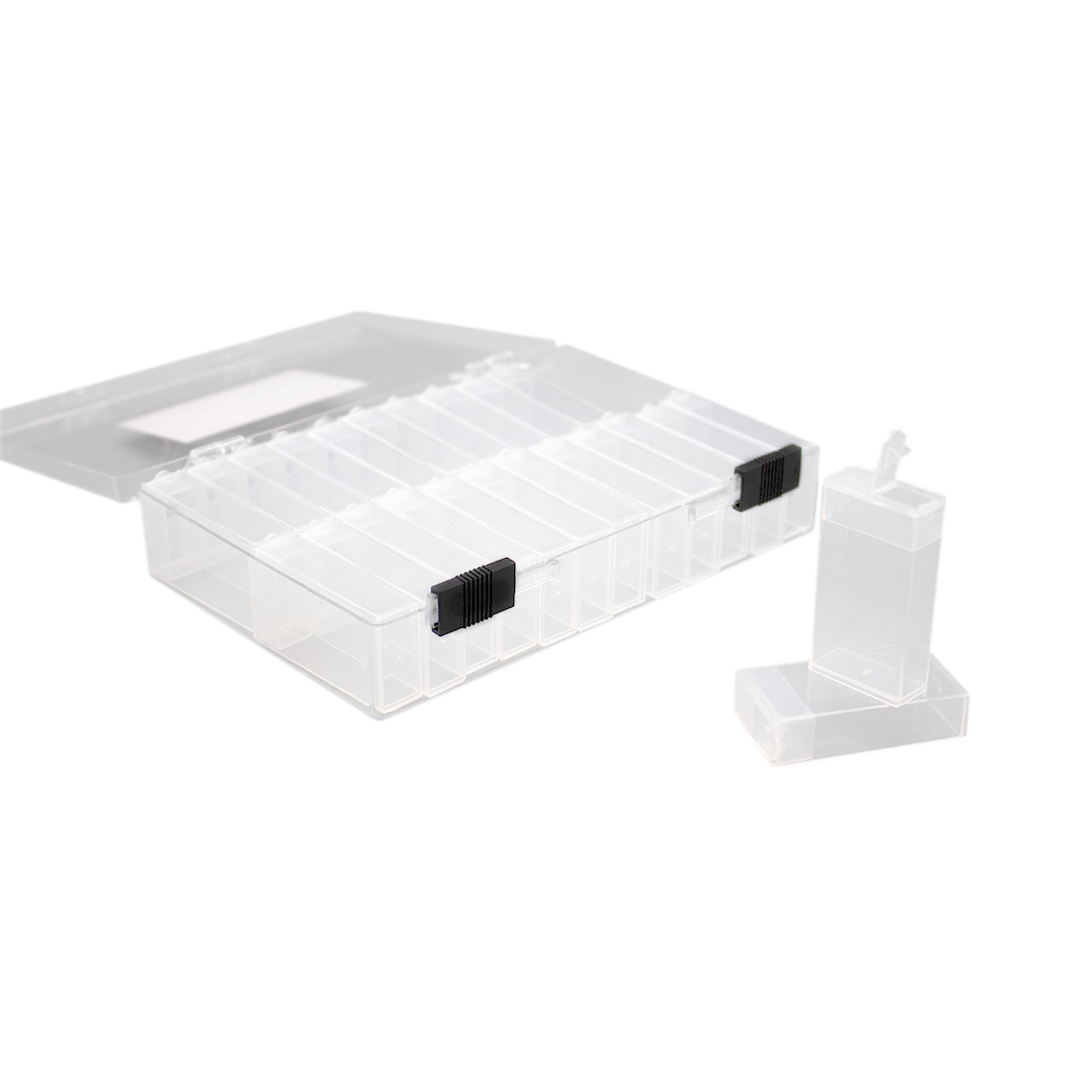 Изображение товара Контейнер Hobby&pro 7734273 11.5x3.6x16 см пластик цвет белый/прозрачный