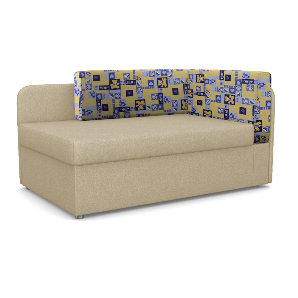 Изображение товара Диван раскладной Фокус Компакт 33604 бежевый со спальным местом и ящиком