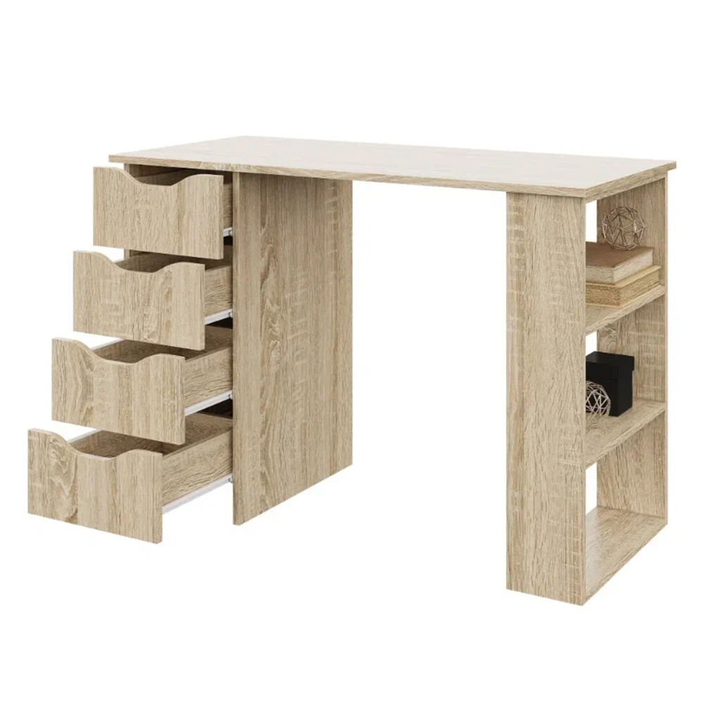 Изображение товара Письменный стол Doma Валенсия 4 ящика дуб сонома современный офисный мебель