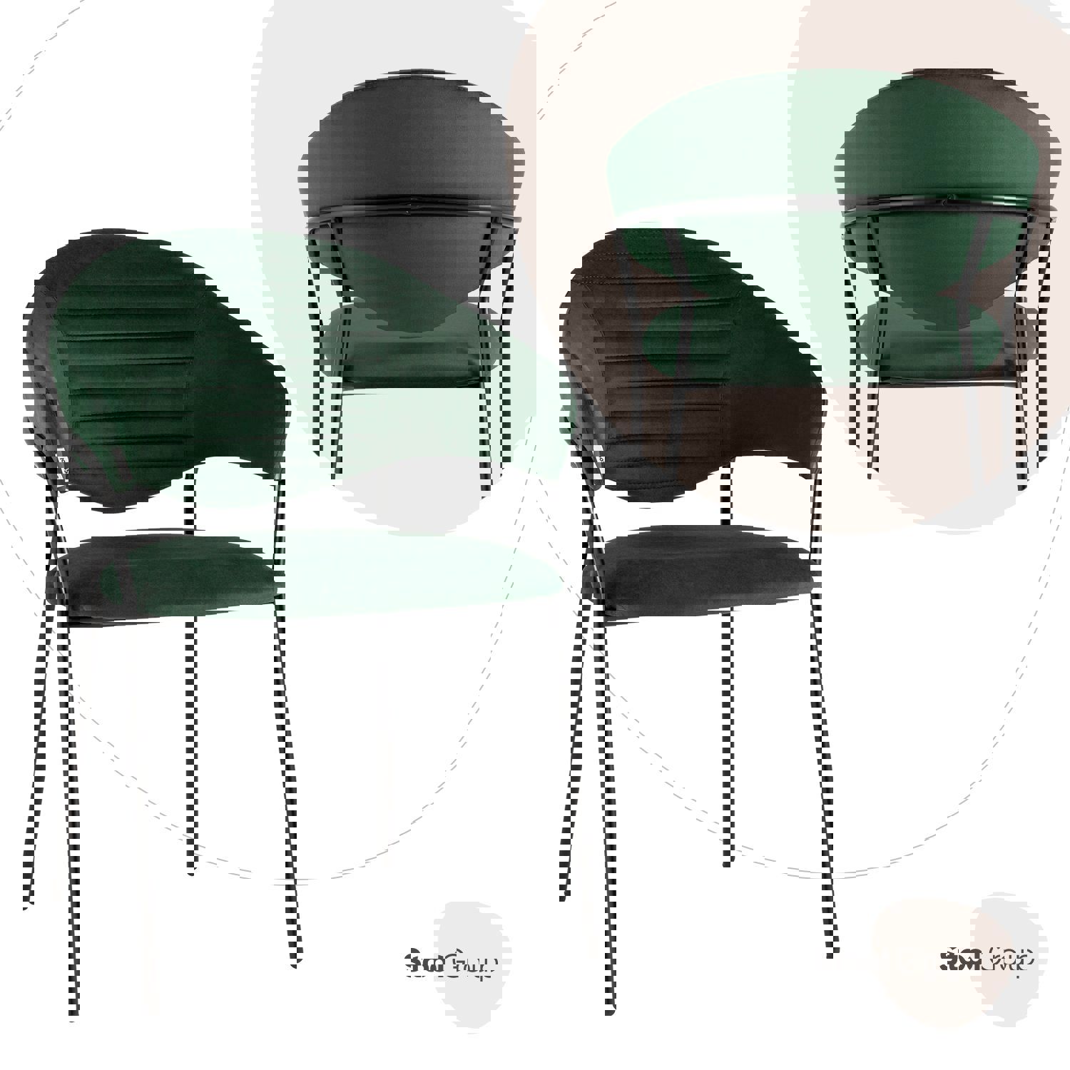Изображение товара Стул кухонный Стул груп Алексис 82x56x49 см велюр цвет зеленый AV 445-Cdf-08