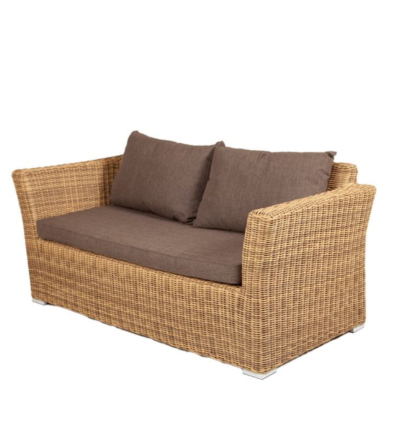 Изображение товара Диван садовый 4SIS YH-C2130W-3 Капучино двухместный искусственный ротанг