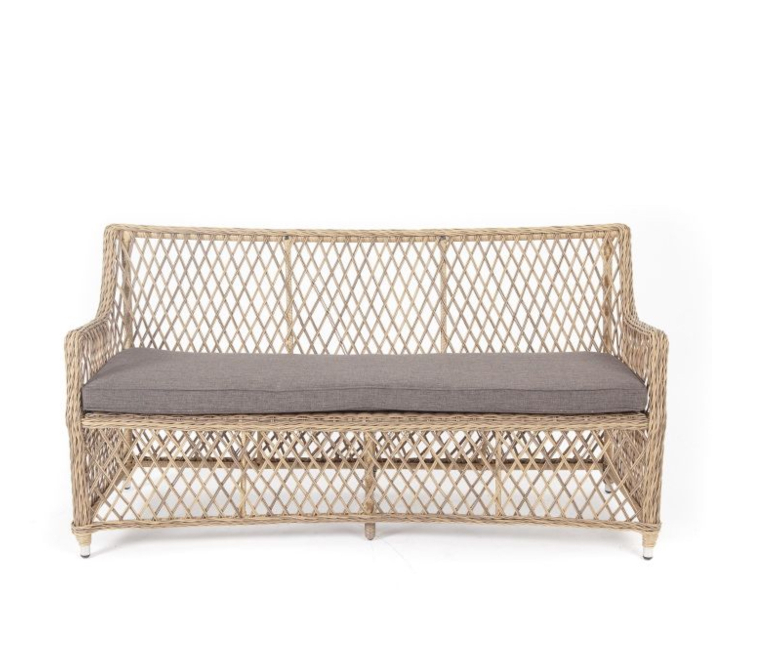 Изображение товара Диван садовый 4SIS H-C2169W Латте двухместный искусственный ротанг