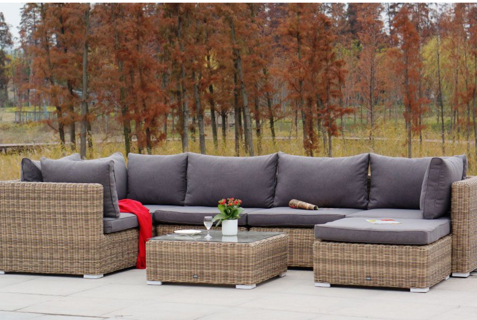 Изображение товара Садовая мебель для отдыха 4SIS Лунго из искусственного ротанга